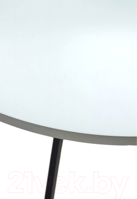 Обеденный стол M-City Дарио D110 раскладной / 464M05638 (белый стекло/черный)