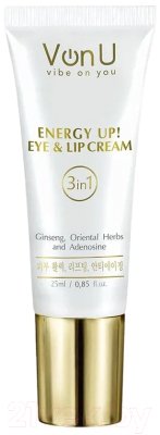 Крем для век Von-U Energy Up Eye & Lip Cream Омолаживающий (25мл)