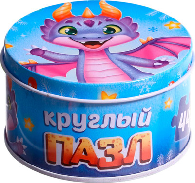 

Пазл, Веселый дракончик. Круглый / 9572833