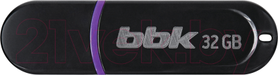 Usb flash накопитель BBK 32GB USB2.0 / 032G-JET (черный)
