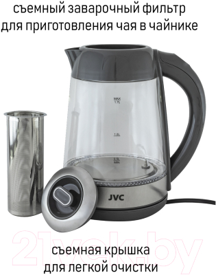 Электрочайник JVC JK-KE1710 (серый)