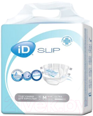 Подгузники для взрослых ID Slip Basic (M, 10шт)