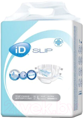 Подгузники для взрослых ID Slip Basic (L, 10шт)