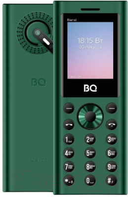 Мобильный телефон BQ 1858 Barrel (зеленый/черный)