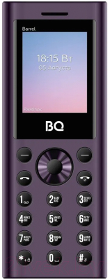 Мобильный телефон BQ 1858 Barrel (фиолетовый/черный)
