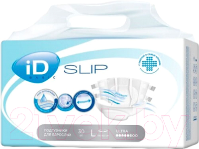 Подгузники для взрослых ID Slip Basic (L, 30шт)