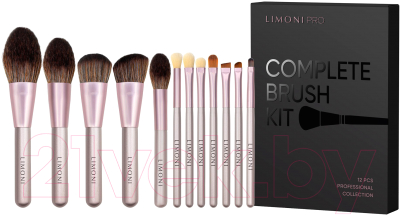 Набор кистей для макияжа Limoni Complete Brush Kit / 10545 (12шт)