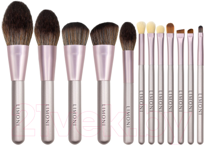 Набор кистей для макияжа Limoni Complete Brush Kit / 10545 (12шт)