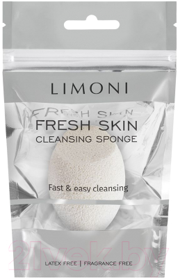 Спонж для умывания Limoni Cleansing Sponge / 10527 (White)