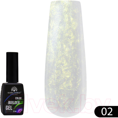 Гель-лак для ногтей Global Fashion Color Builder Gel 02 (12мл)