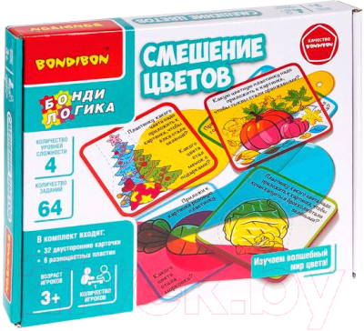 Игра-головоломка Bondibon БондиЛогика Смешение цветов / ВВ6020