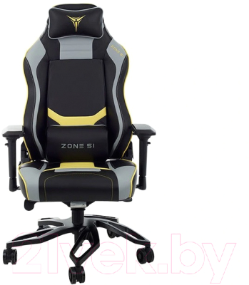 Кресло геймерское Zone 51 Cyberpunk (желтый/серый)