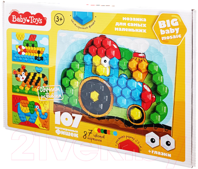 Развивающая игра Baby Toys Мозаика Трактор / 03579