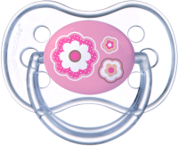 Пустышка Canpol Newborn Baby латексная круглая / 22/431 (розовый) - 