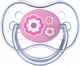 Пустышка Canpol Newborn Baby латексная круглая / 22/431 (розовый) - 