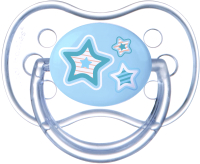 Пустышка Canpol Newborn Baby латексная круглая / 22/431 (голубой) - 