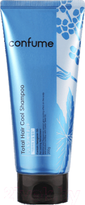 Шампунь для волос Welcos Confume Total Hair Cool Shampoo Освежающий c касторовым маслом (200мл)