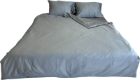 Комплект постельного белья Lilia КПБс 1.5-спальный (сатин/серый) - 