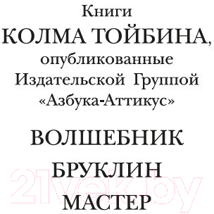 Художественная книга Иностранка Мастер / 9785389206458 (Тойбин К.) — фото 2