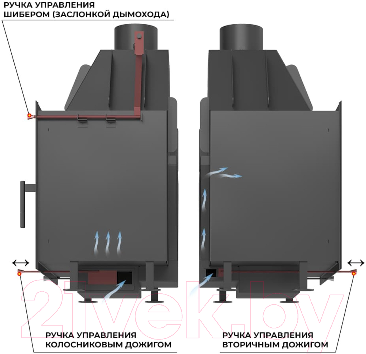 Каминная топка Aston 600 / 4610094718796