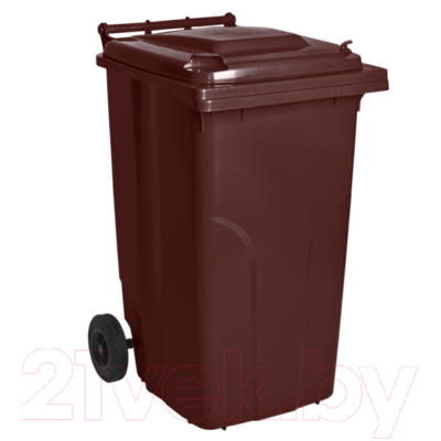 Контейнер для мусора Алеана 122064 (120л, темно-коричневый)