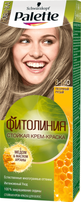 

Крем-краска для волос Palette, Русый, Фитолиния 8-140