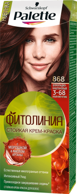 Крем-краска для волос Palette Фитолиния 868 / 3-68 (шоколадно-каштановый)