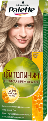 Крем-краска для волос Palette Фитолиния 9-1 (холодный светло-русый)