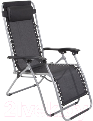 Кресло-шезлонг складное GoGarden Fiesta / 50306 (черный)
