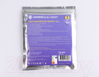 Светодиодная лента Ambrella 2835 240Led 17W 4500K / GS1402
