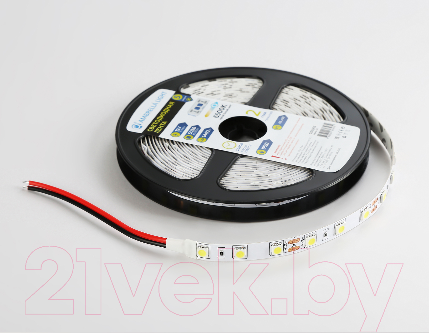 Светодиодная лента Ambrella 5050 60Led 14.4W 6500K / GS2003 — фото 3