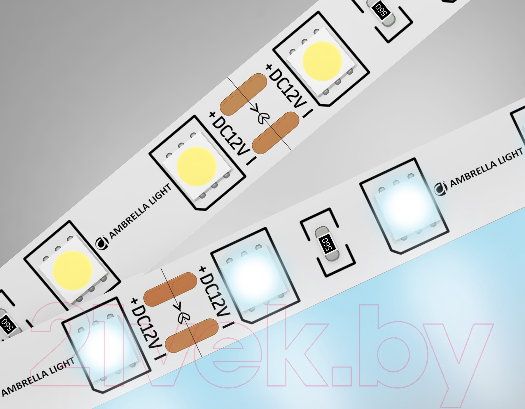 Светодиодная лента Ambrella 5050 60Led 14.4W 6500K / GS2003 — фото 6