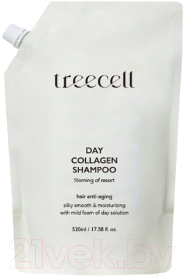 Шампунь для волос Treecell Day Collagen Shampoo Morning of Resort Refill Воскресное утро (520мл)