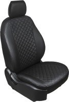 Комплект чехлов для сидений Seintex 88593 (черный, для Skoda Rapid Sedan 2014–н.в.) - 
