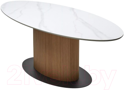 Обеденный стол M-City Cary 220 / 630M05514 (белый мрамор M326/каркас дуб)