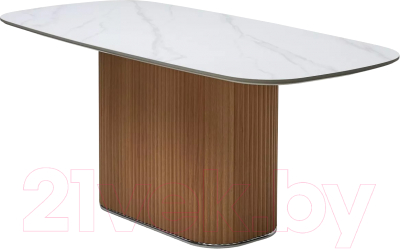 Обеденный стол M-City Tampa 180 / 630M05412 (белый мрамор M326/керамика/каркас дуб)