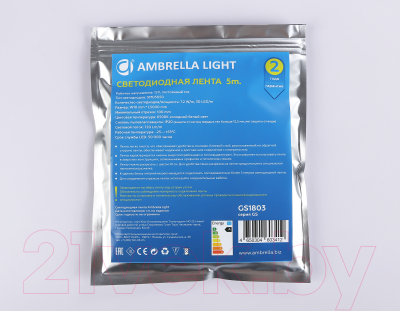 Светодиодная лента Ambrella 5050 30Led 7.2W 6500K / GS1803
