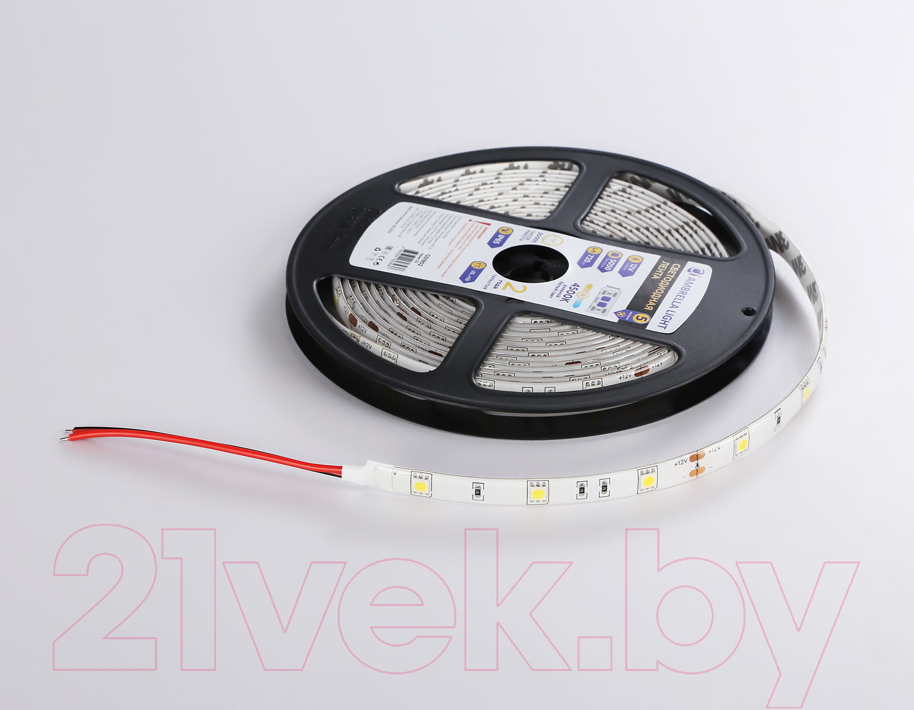 Светодиодная лента Ambrella 5050 30Led 7.2W IP65 4500K / GS1902 — фото 3