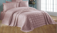Набор текстиля для спальни DO&CO Ekose 240x260 / 11563 (пудра) - 