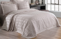 Набор текстиля для спальни DO&CO Ekose 240x260 / 11563 (бежевый) - 