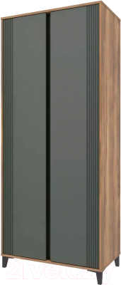 Шкаф Stolline Богемия 2-х дверный / 463.01 (дуб барокко/зеленый)