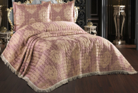 Набор текстиля для спальни DO&CO Elita 260x260 / 11641 (пудра) - 
