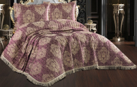 Набор текстиля для спальни DO&CO Elita 260x260 / 11641 (баклажан) - 