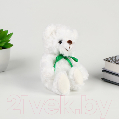 Мягкая игрушка Sima-Land Медведь с зеленым бантиком / 9546691