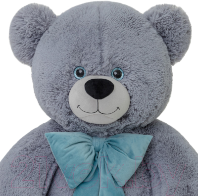 Мягкая игрушка Kult of toys Медведь Пьер с бантом / 10200787 (серый)