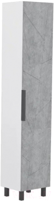 Шкаф-пенал для ванной Volna Twing 40  (бетон)