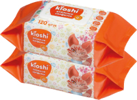 Влажные салфетки детские KIOSHI KS422in (2x120шт) - 