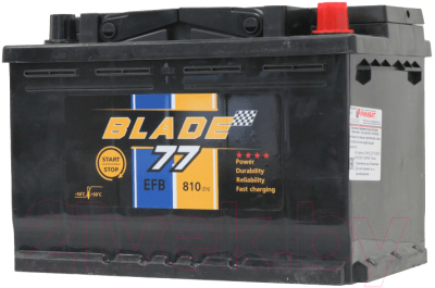 Автомобильный аккумулятор BLADE EFB R / 6-QTPE-77 (77 А/ч)