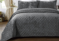Набор текстиля для спальни Arya Valentine 180x240 (темно-серый) - 