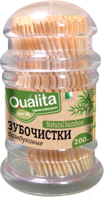 Зубочистки Qualita бамбуковые (200шт)